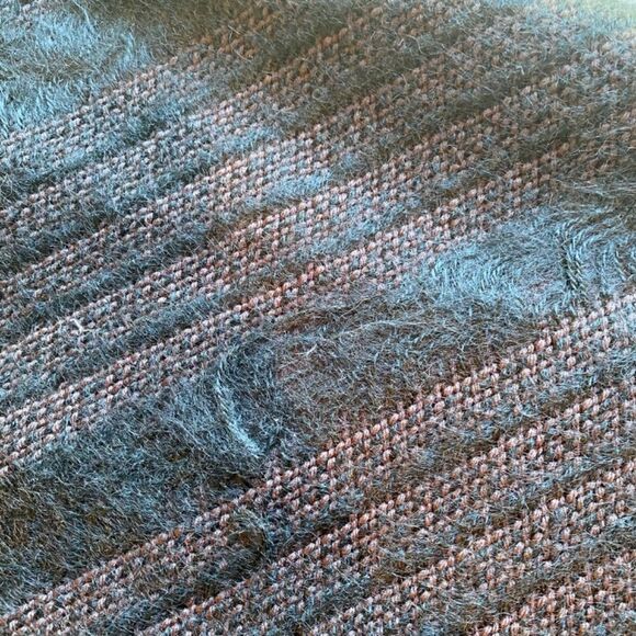 0331 Vintage Boho Micheline Boucher Mohair Multi Stitch Sleeveless Sweat… - Picture 9 of 11